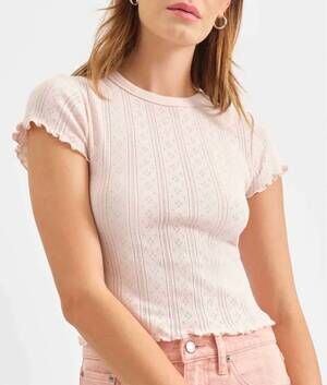 NEW DAZE lily baby tee in pink